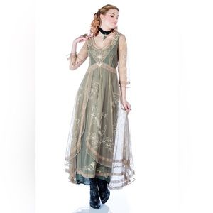 Nataya dress, Downton Abbey Tea Party gown, sage green. Worn once.